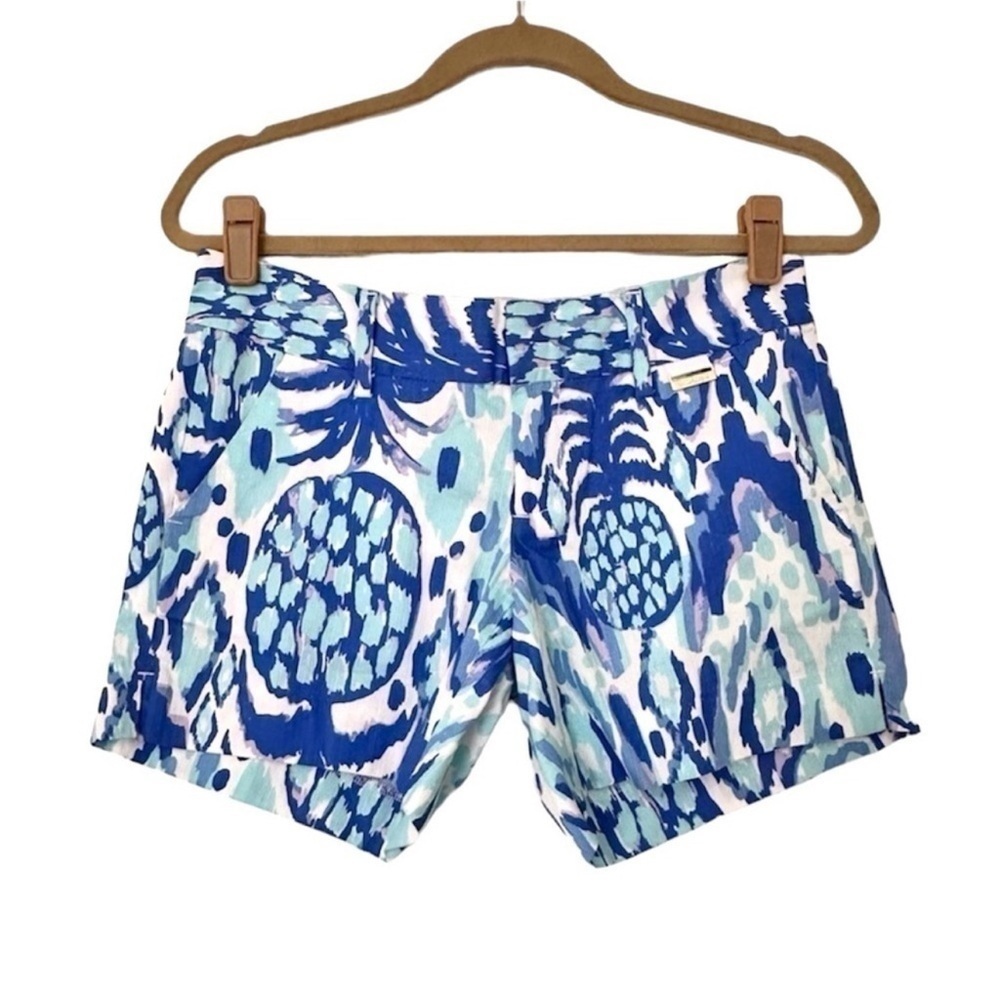 Lilly Pulitzer Pineapple Print Callahan Shorts Womens 00 Tropi Call Me